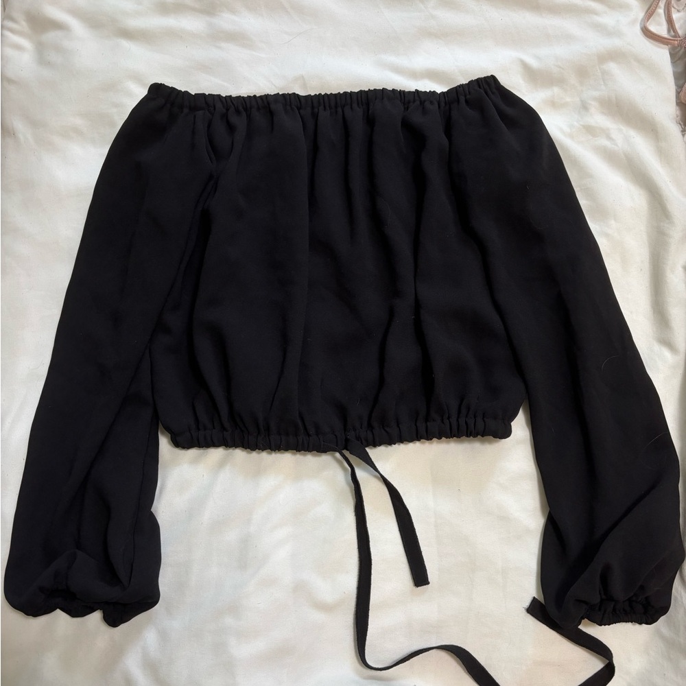 Wilfred Black Off-Shoulder Blouse